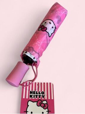Hello Kitty Pink Bow Umbrella New